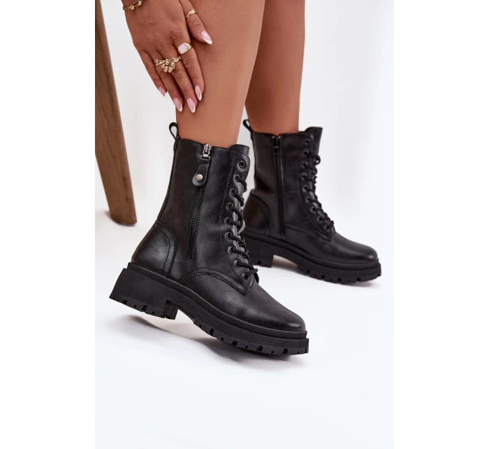 Dámské zateplené workery s dvojitým zipem Perlina – černé Dámské zateplené workery s dvojitým zipem Perlina – černé