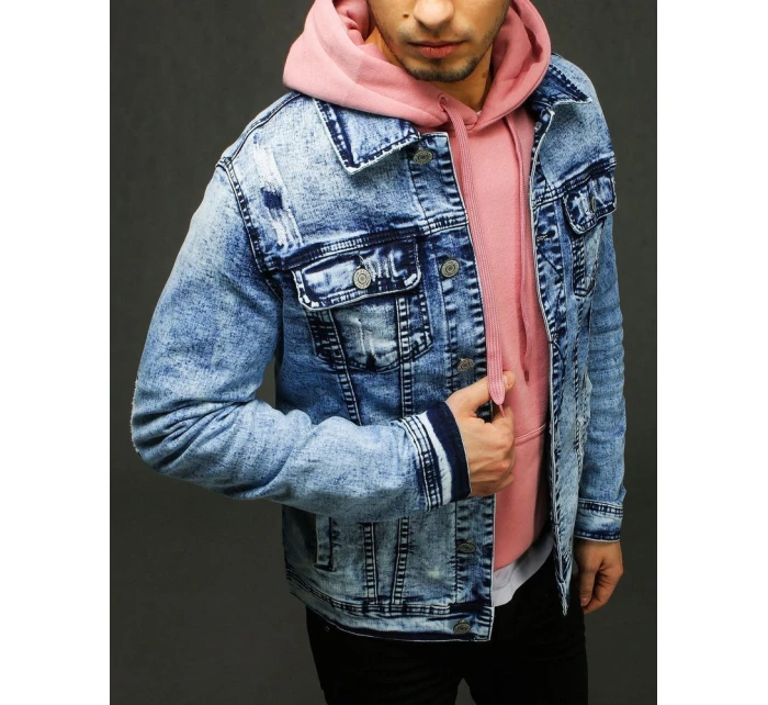 Pánská džínová bunda modrá TX3224 Pánská džínová bunda modrá TX3224