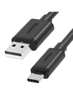 UNITEK USB KABEL USB-A - USB-C 25CM, Y-C480BK
