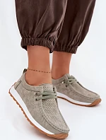 Dámské polobotky z přírodního semiše Zelená Amela