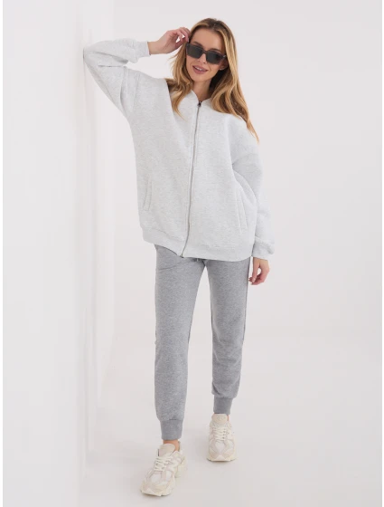 Bluza BL jasny szary model 21834230 - FPrice Bluza BL jasny szary model 21834230 - FPrice