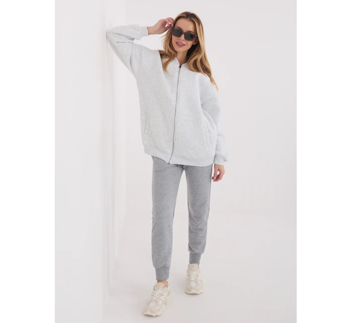 Bluza BL jasny szary model 21834230 - FPrice Bluza BL jasny szary model 21834230 - FPrice