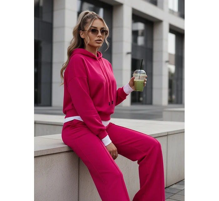 Dámská tepláková souprava SANELIS fuchsiová FashionStreet AY0990