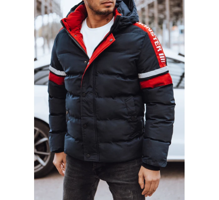 Pánská prošívaná zimní bunda tmavě modrá FashionStreet TX4566