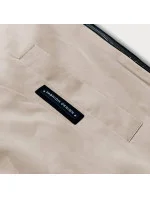 Tmavě béžová dámská bunda s ozdobnou lemovkou model 18059050 - S'WEST