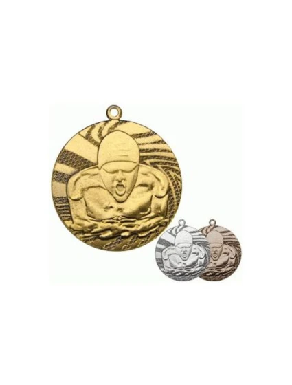 Zlatá medaile - plavání - ocelová medaile