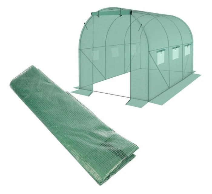 Krycí plech pro zahradní tunel 200x300x200 cm ZELENÝ