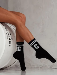 Dámské Ponožky S Pásky A model 21679091 C Černé - Milena