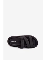 Pěnové dámské pantofle s pásky a sponou Big Star model 22100720 Černé - Big Star Shoes