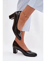 Lodičky na podpatku Vinceza 58622 Černé Lodičky na podpatku Vinceza 58622 Černé