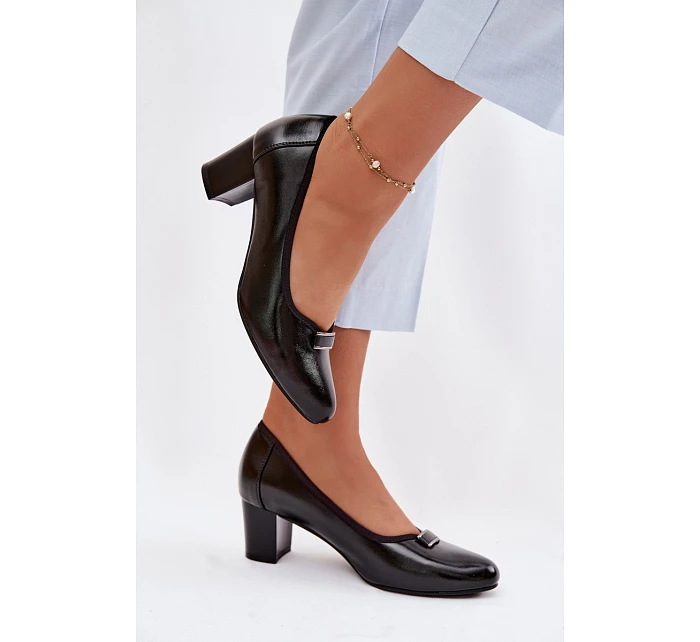 Lodičky na podpatku Vinceza 58622 Černé Lodičky na podpatku Vinceza 58622 Černé