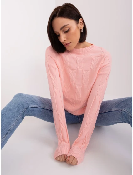 Sweter AT SW model 19040877 jasny różowy - FPrice