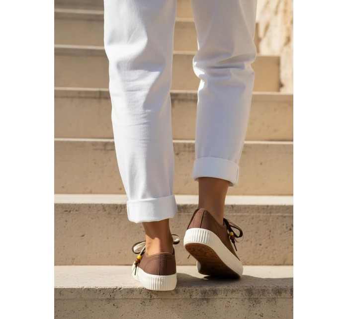 FashionStreet dámské tenisky cappuccino ZY1404 FashionStreet dámské tenisky cappuccino ZY1404