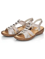 Dámské pohodlné nazouvací sandály model 22050522 - Rieker Dámské pohodlné nazouvací sandály model 22050522 - Rieker