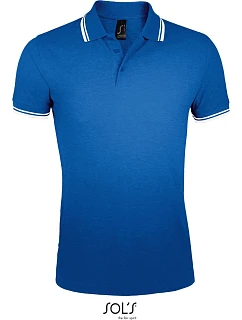 SOL'S Pasadena Men Pánské piqué polo 25.0577 royal blue/white