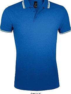 SOL'S Pasadena Men Pánské piqué polo 25.0577 royal blue/white