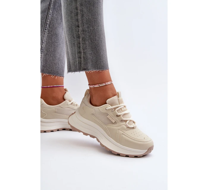 Dámské Tenisky HI-POLY SYSTEM Big Star NN274A105 Bežové Dámské Tenisky HI-POLY SYSTEM Big Star NN274A105 Bežové