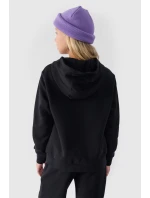 Dívčí Nepochybná Mikina S Kapucí Hladká Černá 4F 4FJWMM00TSWSF1316-20S