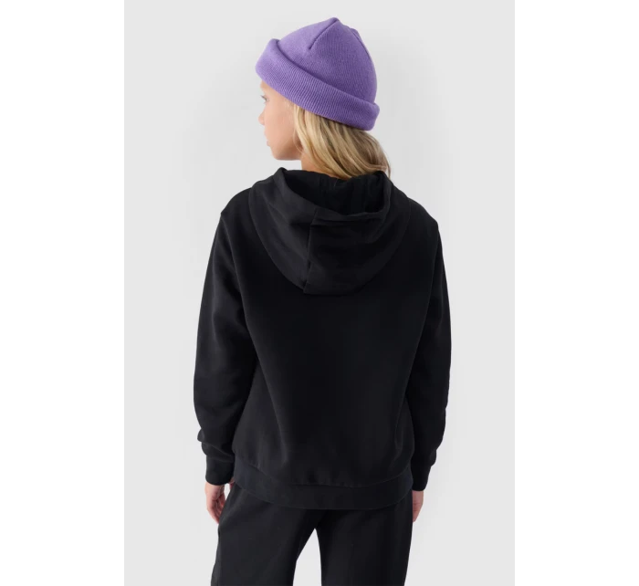 Dívčí Nepochybná Mikina S Kapucí Hladká Černá 4F 4FJWMM00TSWSF1316-20S
