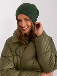 Czapka AT CZ model 18987569 ciemny zielony - FPrice