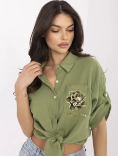 Koszula DHJ KS  khaki model 21129473 - FPrice