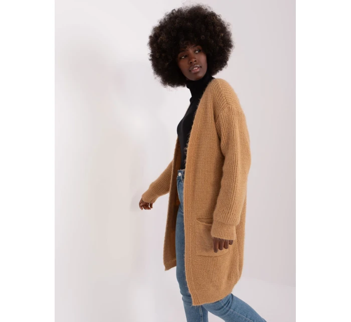 Kardigan DHJ SW model 18856552 camelowy - FPrice