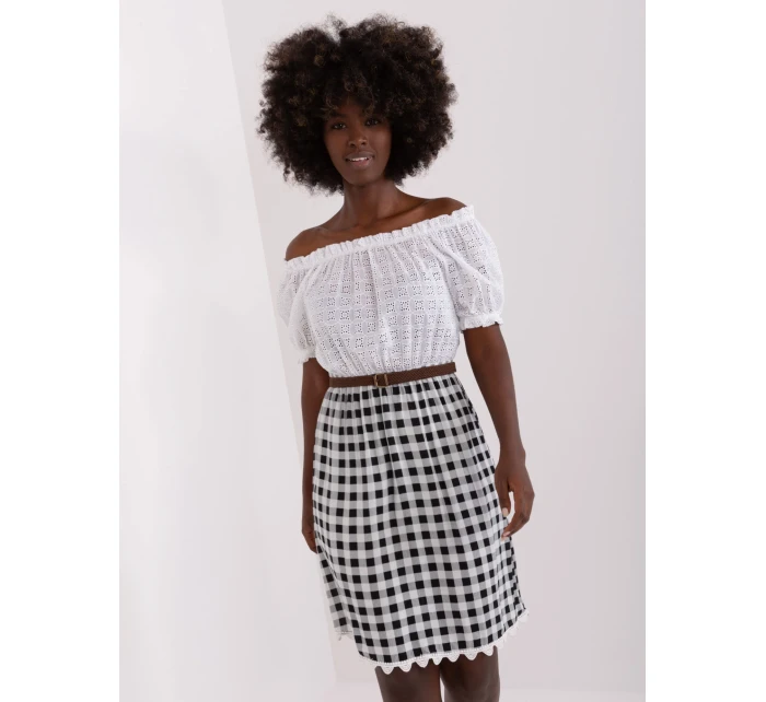 LK SK 506343 šaty.60P bílá a černá