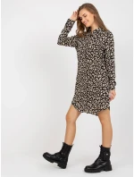 Šaty TO SK 1103 19.01X černá a béžová