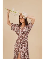 model 21154666 Zavinovací maxi šaty s potiskem model 2 - STYLOVE