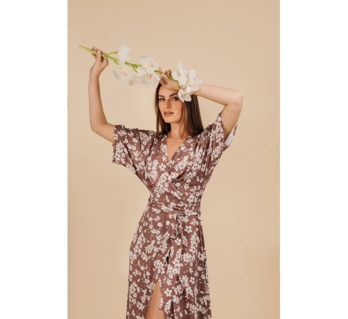 model 21154666 Zavinovací maxi šaty s potiskem model 2 - STYLOVE