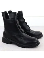 Dámská kotníková zateplená obuv W MR2501-4 JEZ454A Černá - Jezzi Dámská kotníková zateplená obuv W MR2501-4 JEZ454A Černá - Jezzi