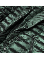 Tmavě zelená dámská bunda s límcem model 15851178 - Ann Gissy
