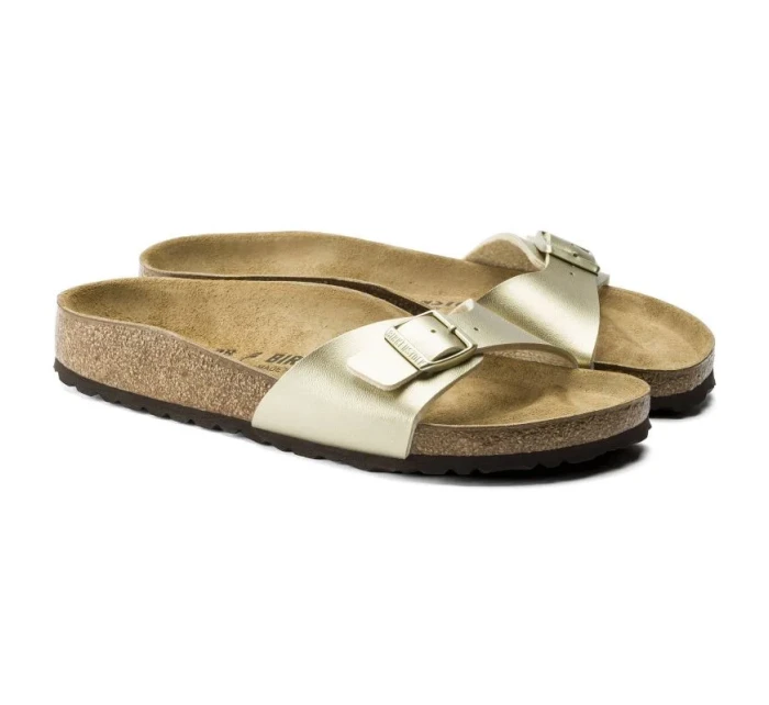 Dámské žabky Madrid Gold regular wide dámské model 21960195 - Birkenstock