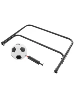 SADA 2 KOVOVÝCH BRANEK SE SÍTÍ A PUMPIČKOU NA MÍČE 60X45X24CM ENERO SADA 2 KOVOVÝCH BRANEK SE SÍTÍ A PUMPIČKOU NA MÍČE 60X45X24CM ENERO