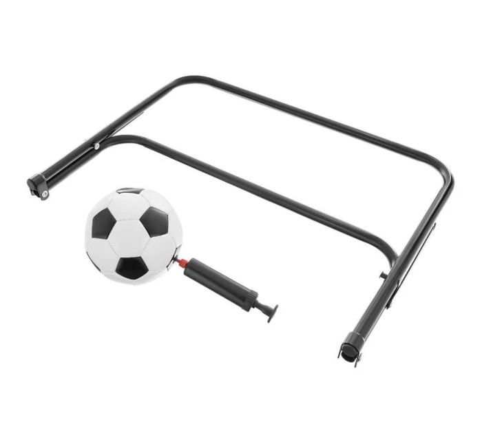 SADA 2 KOVOVÝCH BRANEK SE SÍTÍ A PUMPIČKOU NA MÍČE 60X45X24CM ENERO SADA 2 KOVOVÝCH BRANEK SE SÍTÍ A PUMPIČKOU NA MÍČE 60X45X24CM ENERO