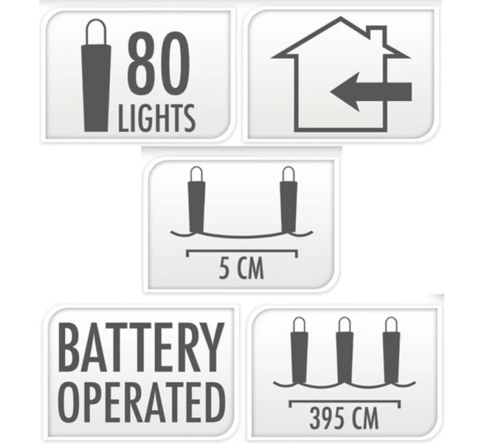 LAMPKI NA GIRLANDA 80 LED CIEPŁY BIAŁY model 21832584 LAMPKI NA GIRLANDA 80 LED CIEPŁY BIAŁY model 21832584