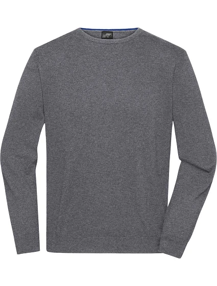 Daiber JN 1314 Pánský svetr s kulatým výstřihem 02.1314 grey heather Daiber JN 1314 Pánský svetr s kulatým výstřihem 02.1314 grey heather
