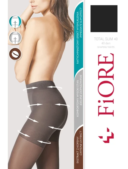 Fiore Total Slim 40 den M5207 barva:černá