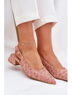 Pletené Dámské Sandály Na Podpatku Multikolor model 21687139 - Boto