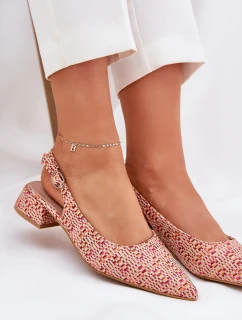 Pletené Dámské Sandály Na Podpatku Multikolor model 21687139 - Boto