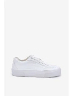 Nízké sneakersy z eko kůže Big Star RR274303 Bílé Nízké sneakersy z eko kůže Big Star RR274303 Bílé