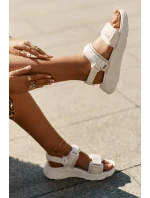 Dámské Sportovní Sandály Na Platformě Big Star model 21693771 Béžové - Big Star Shoes Dámské Sportovní Sandály Na Platformě Big Star model 21693771 Béžové - Big Star Shoes