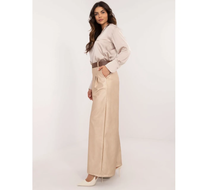 Spodnie DHJ SP model 20606098 beżowy - FPrice Spodnie DHJ SP model 20606098 beżowy - FPrice