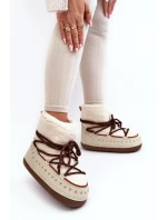 Dámské zateplené sněhule Béžová Rohes