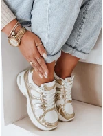 Dámské tenisky s plochou podrážkou GLISSWALK gold FashionStreet ZY1002