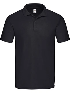 Original Polo Pánské piqué polo model 22449664 black - Fruit of the Loom