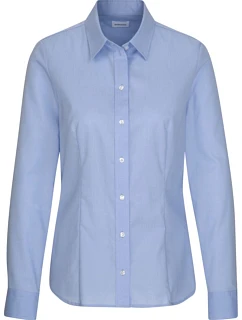 Seidensticker Blouse Regular LSL Popelínová halenka s dlouhým rukávem 78.0604 light blue