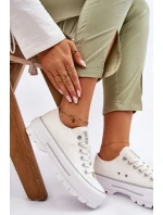 Látkové tenisky na platformě Big Star model 21610273 Bílá - Big Star Shoes