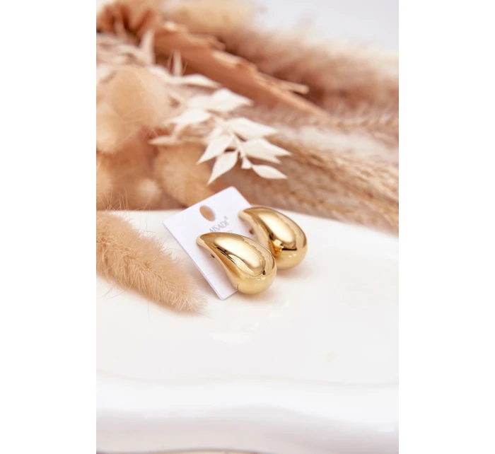 náušnice z chirurgické oceli Velké zlaté model 21772665 - Boto náušnice z chirurgické oceli Velké zlaté model 21772665 - Boto