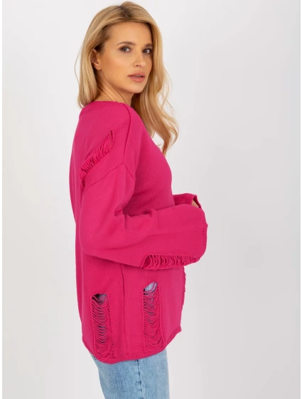 Dámský svetr BA SW 8043 .08X fuchsiová - FPrice Dámský svetr BA SW 8043 .08X fuchsiová - FPrice